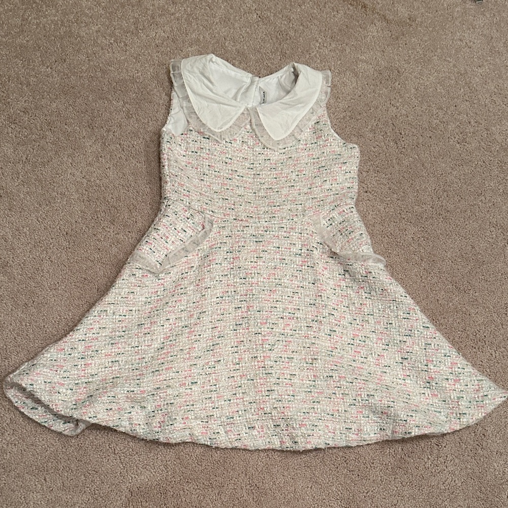 Janie and Jack Pink and Cream Formal Dress